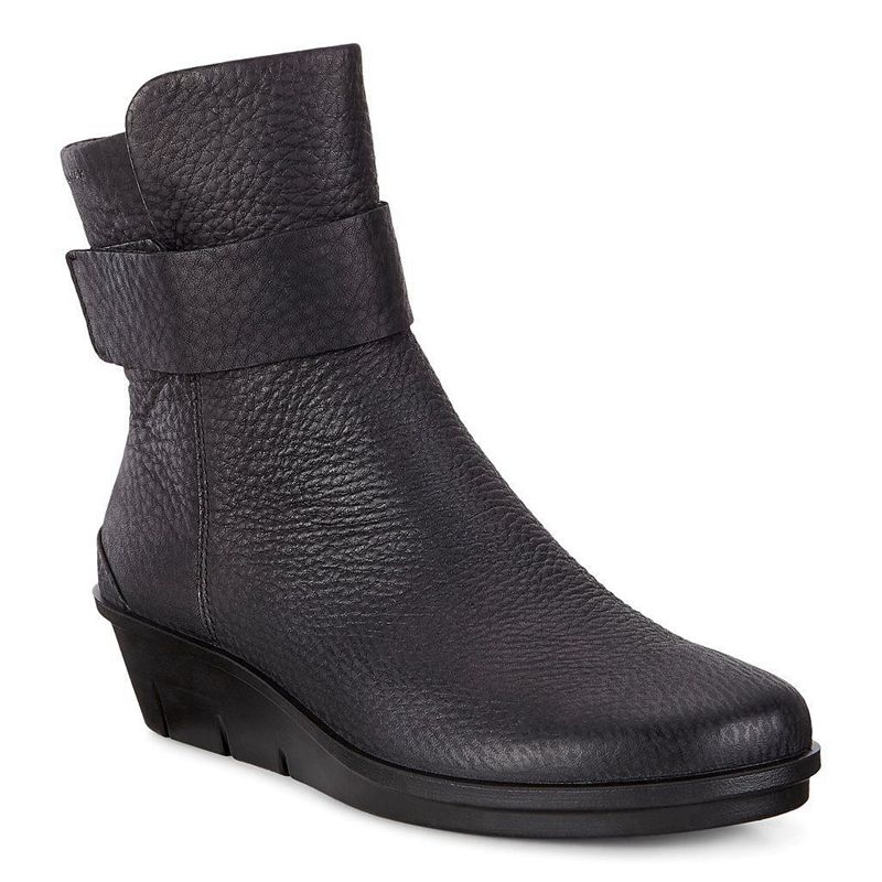 Women Boots Ecco Skyler - Heeled Booties Black - India OGBXHA703